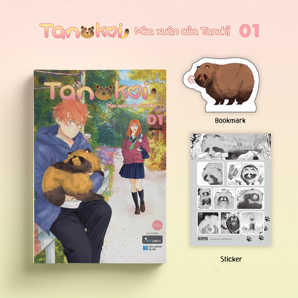 Tanukoi - Mùa Xuân Của Tanuki - Tập 1 - Tặng Kèm Bookmark Bồi Cứng + Sticker