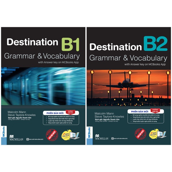 Combo Sách Destination - Grammar And Vocabulary with Answer Key - B1 + B2  (Không Đáp Án) (Bộ 2 Cuốn)