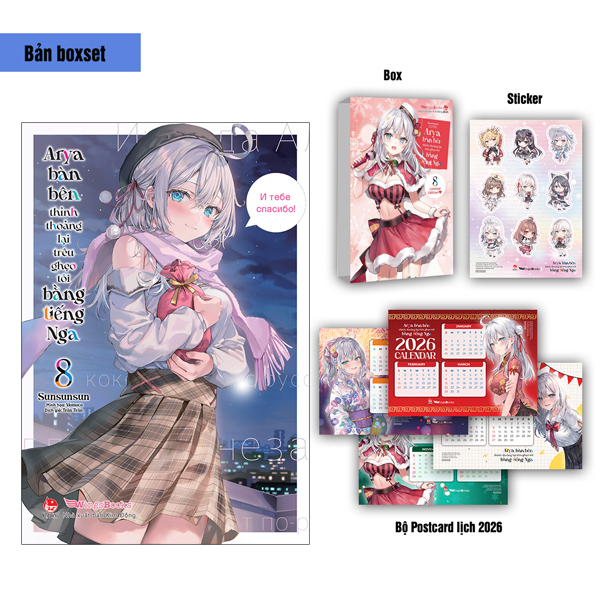 Arya Bàn Bên Thỉnh Thoảng Lại Trêu Ghẹo Tôi Bằng Tiếng Nga - Tập 8 - Bản Boxset - Tặng Kèm Boxset + Sticker + Bộ Postcard Lịch 2026