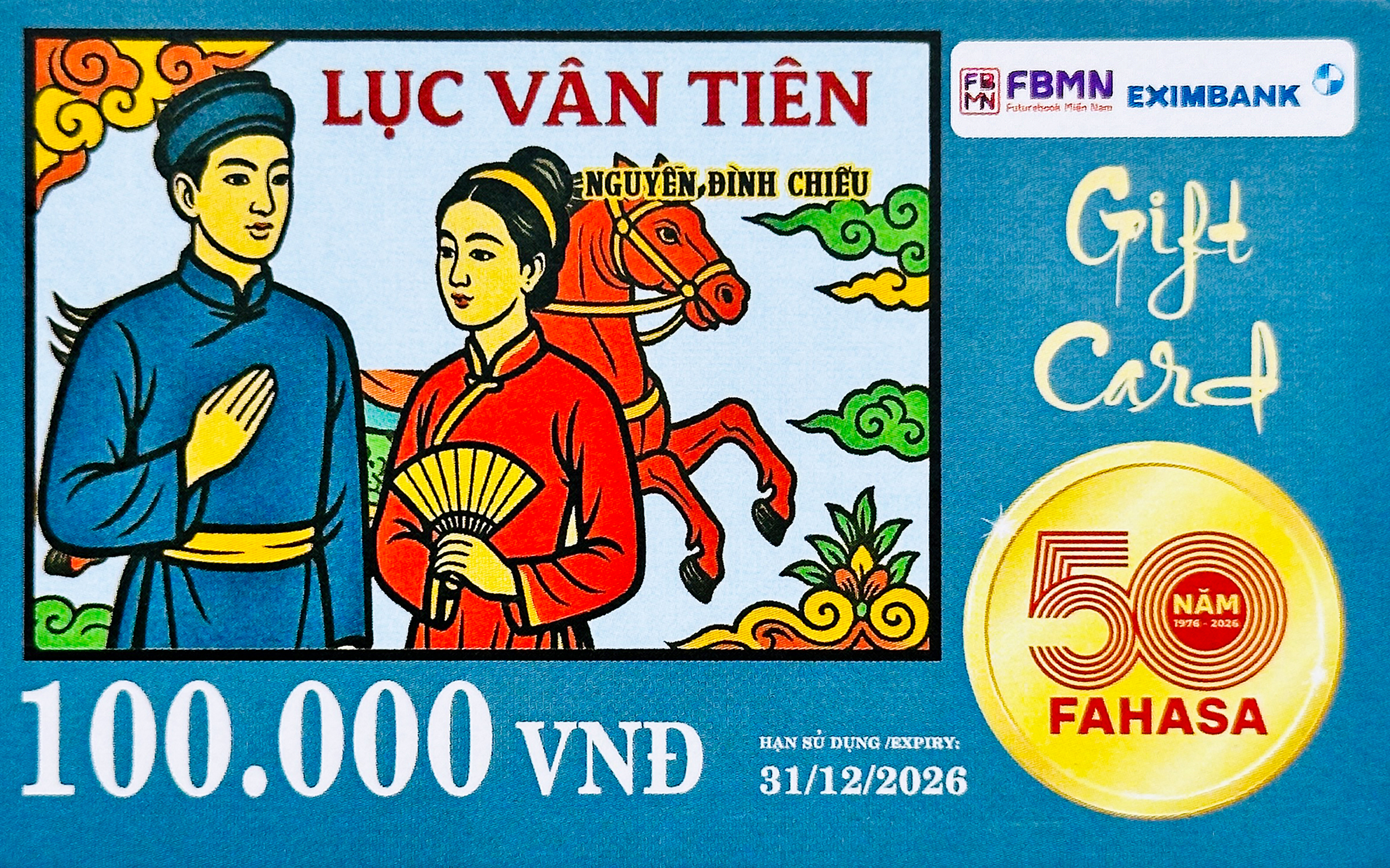 Phiếu Quà Tặng - Gift Card Mệnh Giá 100K - Lục Vân Tiên