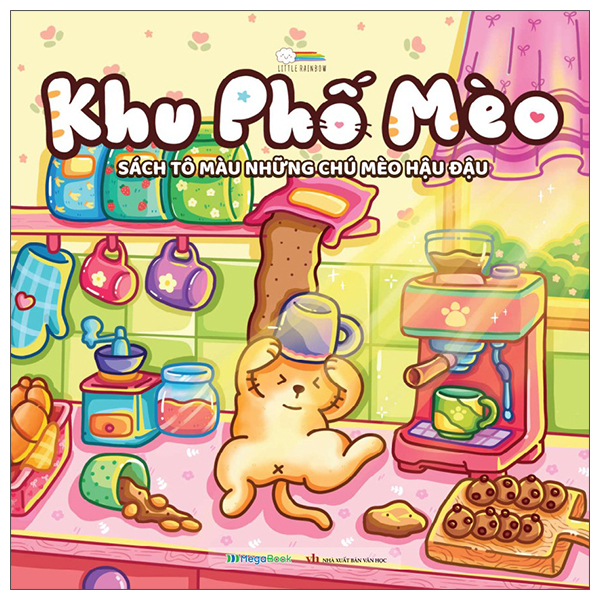 Khu Phố Mèo - Sách Tô Màu Những Chú Mèo Hậu Đậu