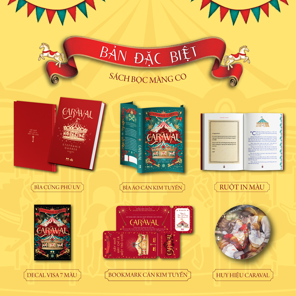 Sách Caraval - Bản Đặc Biệt - Bìa Cứng - Tặng Kèm Bookmark Cán Kim Tuy� - Stephanie Garber