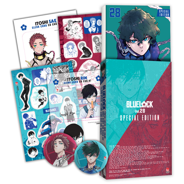 Truyện Tranh BlueLock - Tập 28 - Bản Đặc Biệt - Tặng Kèm Hộp Quà 6 Mó - Muneyuki Kaneshiro