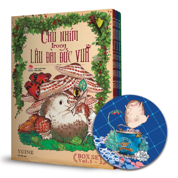 Boxset Manga - Chú Nhím Trong Lâu Đài Đức Vua: Tập 1 - 3 (Hộp 3 Tập) - Tặng Kèm Lót Ly