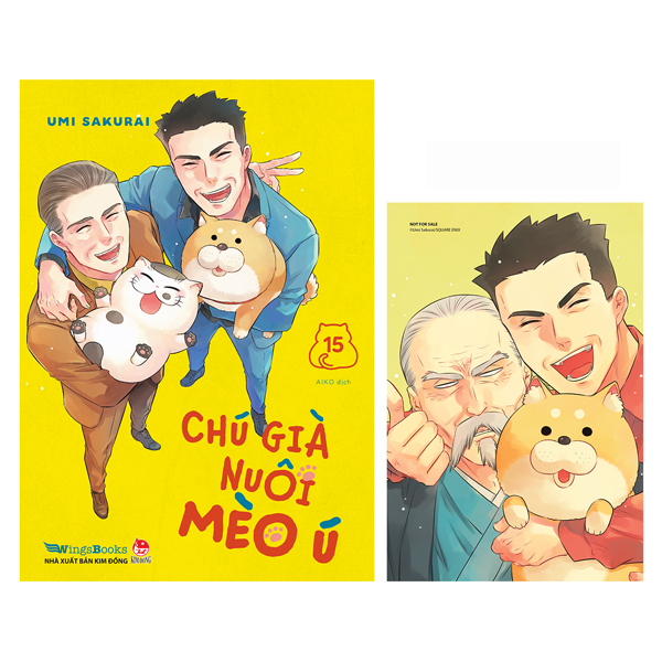 Truyện Tranh Chú Già Nuôi Mèo Ú - Tập 15 - Tặng Kèm Postcard - Umi Sakurai