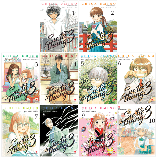 Truyện Tranh Combo Manga - Sư Tử Tháng 3: Tập 1 - 10 (Bộ 10 Tập) (Tái Bả - Chica Umino