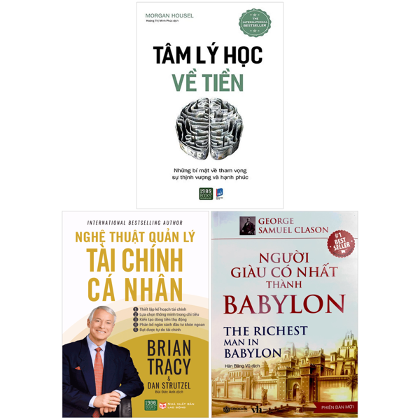Sách Combo Sách Hiểu Tiền, Quản Tiền và Dùng Tiền - Morgan Housel