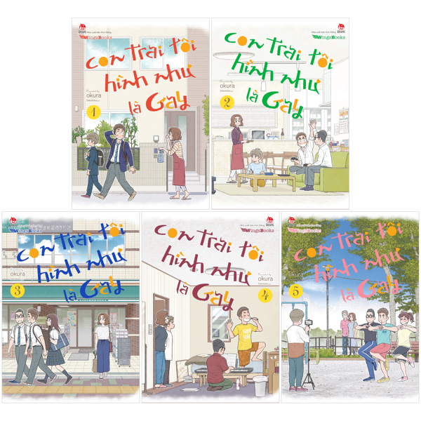 Truyện Tranh Combo Manga - Con Trai Tôi Hình Như Là Gay: Tập 1 - 5 (Bộ 5 Tậ - Kim Trai