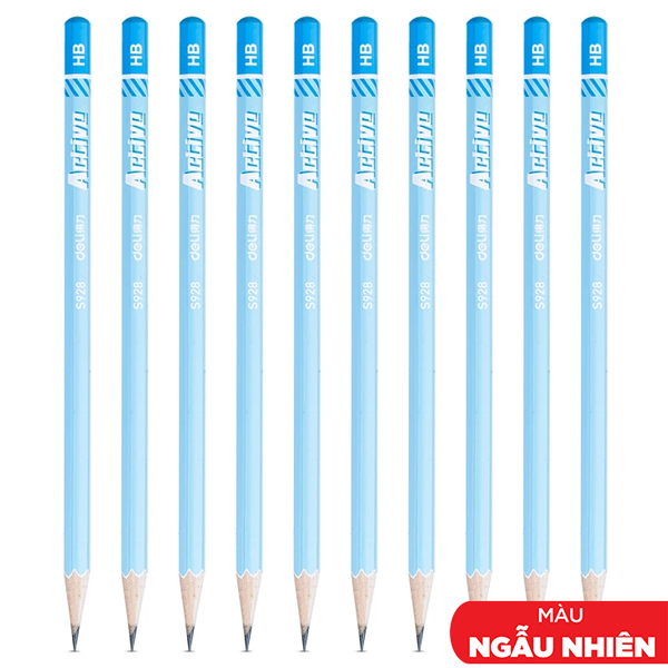 Combo 10 Bút Chì HB - Deli 58166 (Mẫu Màu Giao Ngẫu Nhiên)