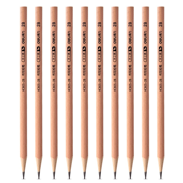 Combo 10 Bút Chì Gỗ 2B - Deli HC805-2B