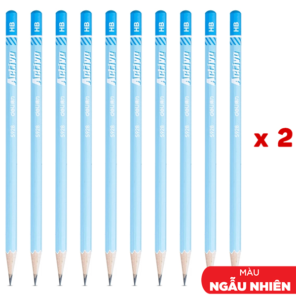 Combo 20 Bút Chì HB - Deli 58166 (Mẫu Màu Giao Ngẫu Nhiên)