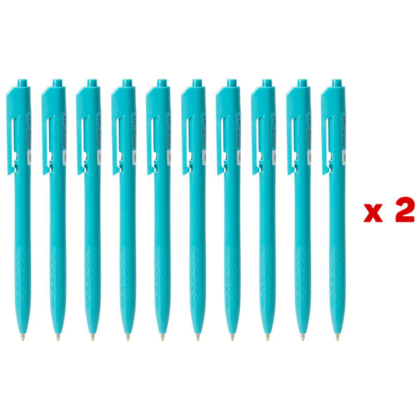 Combo 20 Bút Bi Dầu 0.7 mm - Deli EQ24-BL - Mực Xanh
