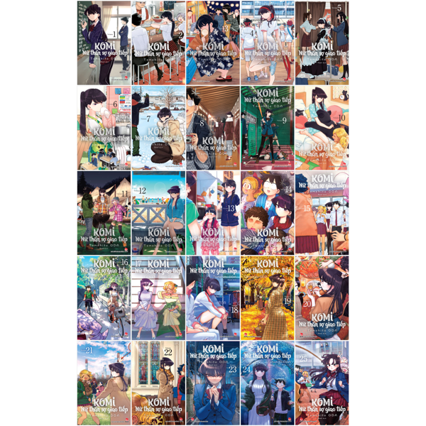 Truyện Tranh Combo Manga - Komi - Nữ Thần Sợ Giao Tiếp: Tập 1 - 25 (Bộ 25 - Tomohito Oda