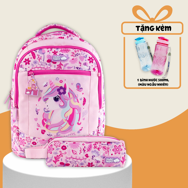 Combo Ba Lô Activego + Bóp Viết Magic Unicorn Clever Hippo - Trung Học (Tặng Kèm Bình Nước 500ml)