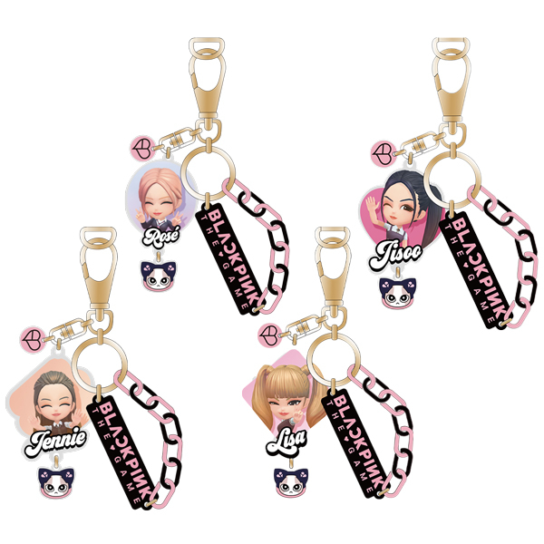 Combo Bộ 4 Móc Khoá Trang Trí BlackPink The Game - BPTG-2403017 - Đủ Thành Viên