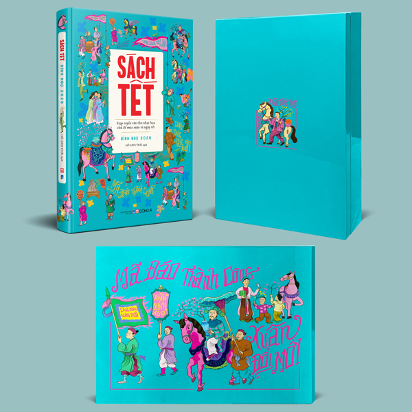 Sách Tết Bính Ngọ 2026 - Hợp Tuyển Văn Thơ Nhạc Hoạ Chủ Đề  Mùa Xuân Và Ngày Tết - Ấn Bản Giới Hạn - Bìa Cứng - Tặng Kèm Hộp Sơn Mài + Tranh Sơn Mài