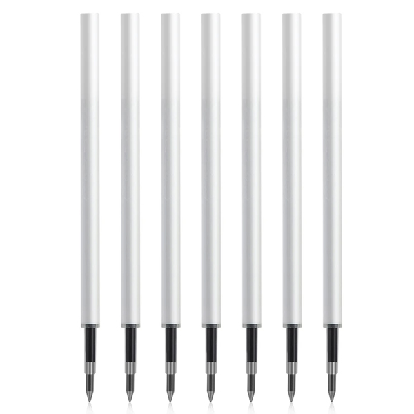 Combo 7 Ruột Bút Gel Dạng Bấm Ngòi 0.5 mm - Deli A870 - Mực Đen