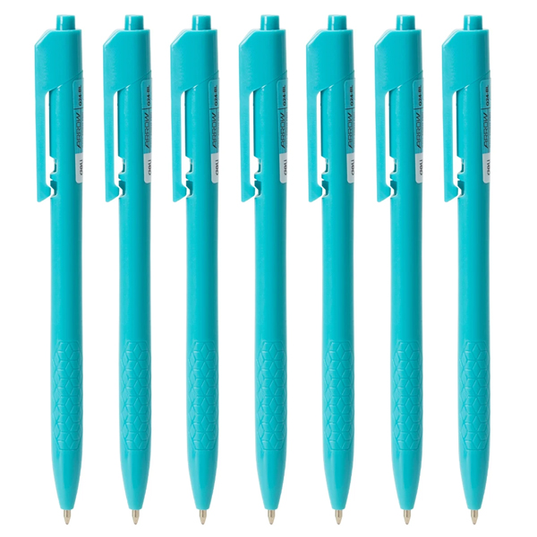 Combo 7 Bút Bi Dầu 0.7 mm - Deli EQ24-BL - Mực Xanh