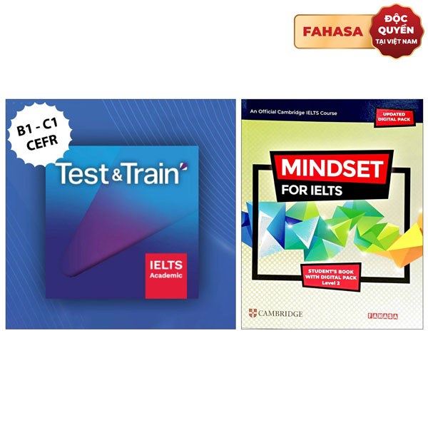 Combo IELTS Test & Train Academic (18 Months Access) + Mindset For IELTS Level 2 Student’s Book With Updated Digital Pack