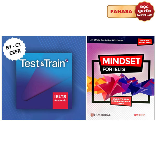Combo IELTS Test & Train Academic (18 Months Access) + Mindset For IELTS Level 3 Student’s Book With Updated Digital Pack