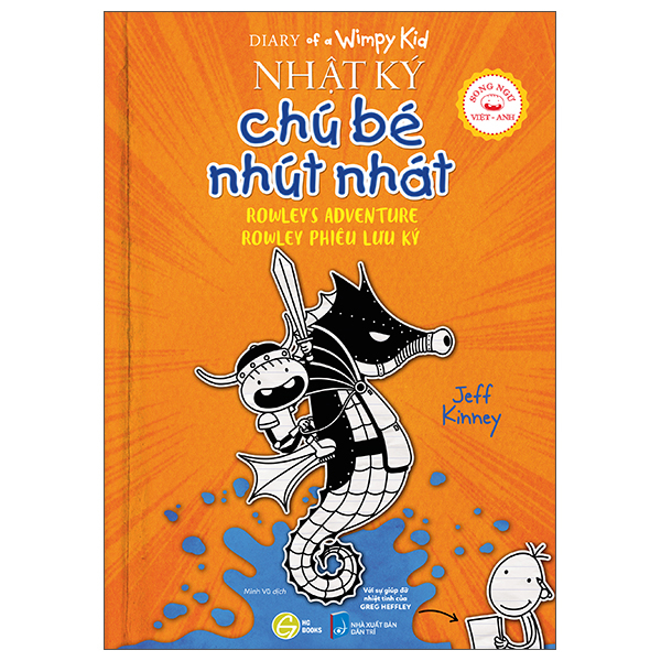 Bộ Diary Of A Wimpy Kid - Nhật Ký Chú Bé Nhút Nhát - Tập 2.1 - Rowley's Adventure - Rowley Phiêu Lưu Ký - Song Ngữ Việt-Anh
