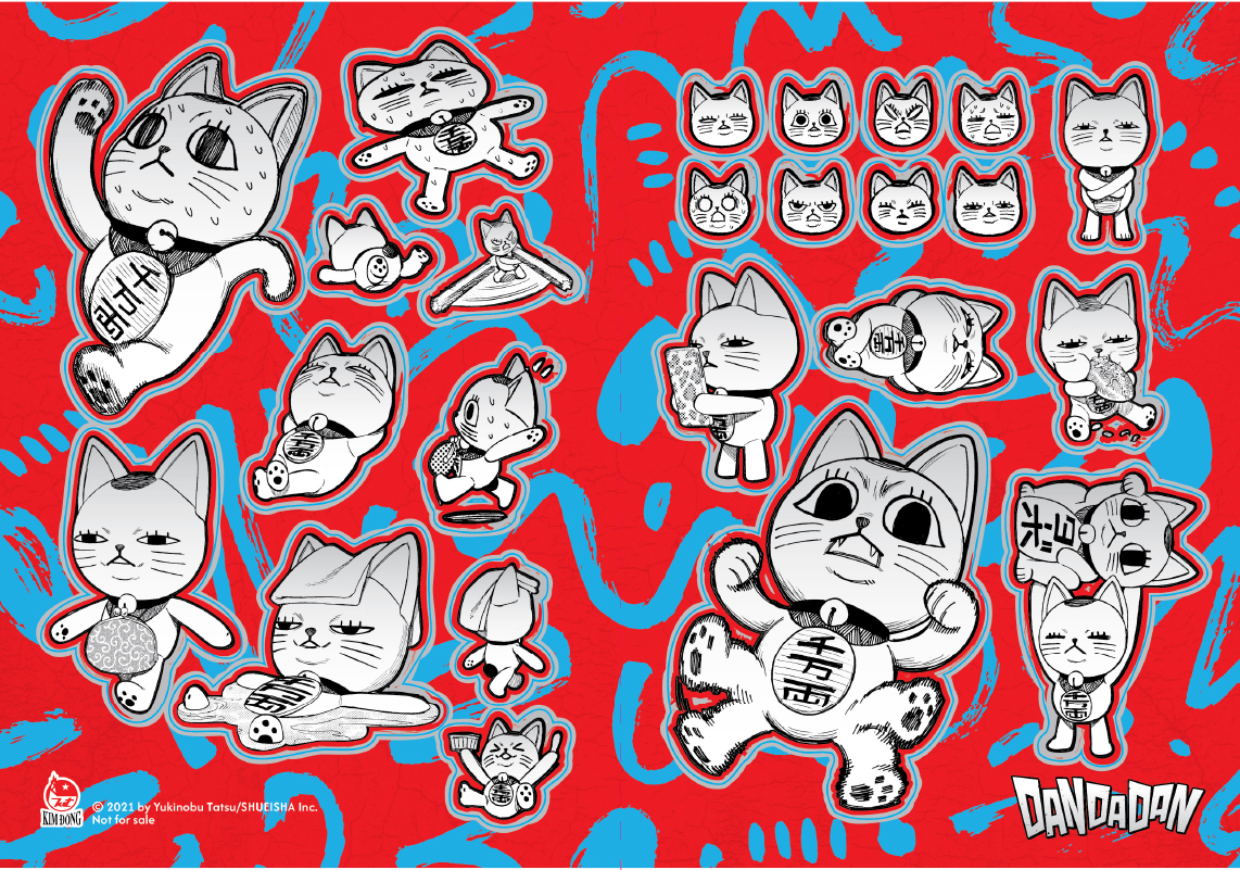 Quà Tặng Bảng Sticker - Dan Da Dan - Tập 10
