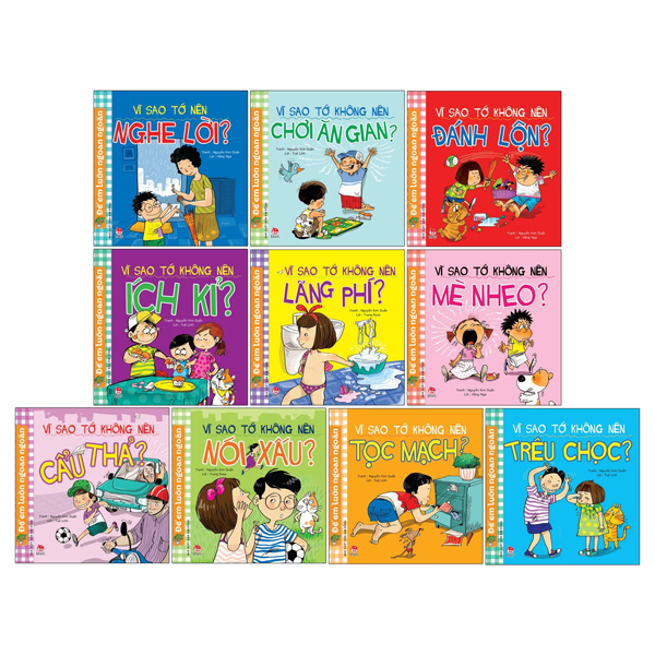 Sách Bộ Sách Để Em Luôn Ngoan Ngoãn (Bộ 10 Cuốn) (Tái Bản 2026) - Nguyễn Linh