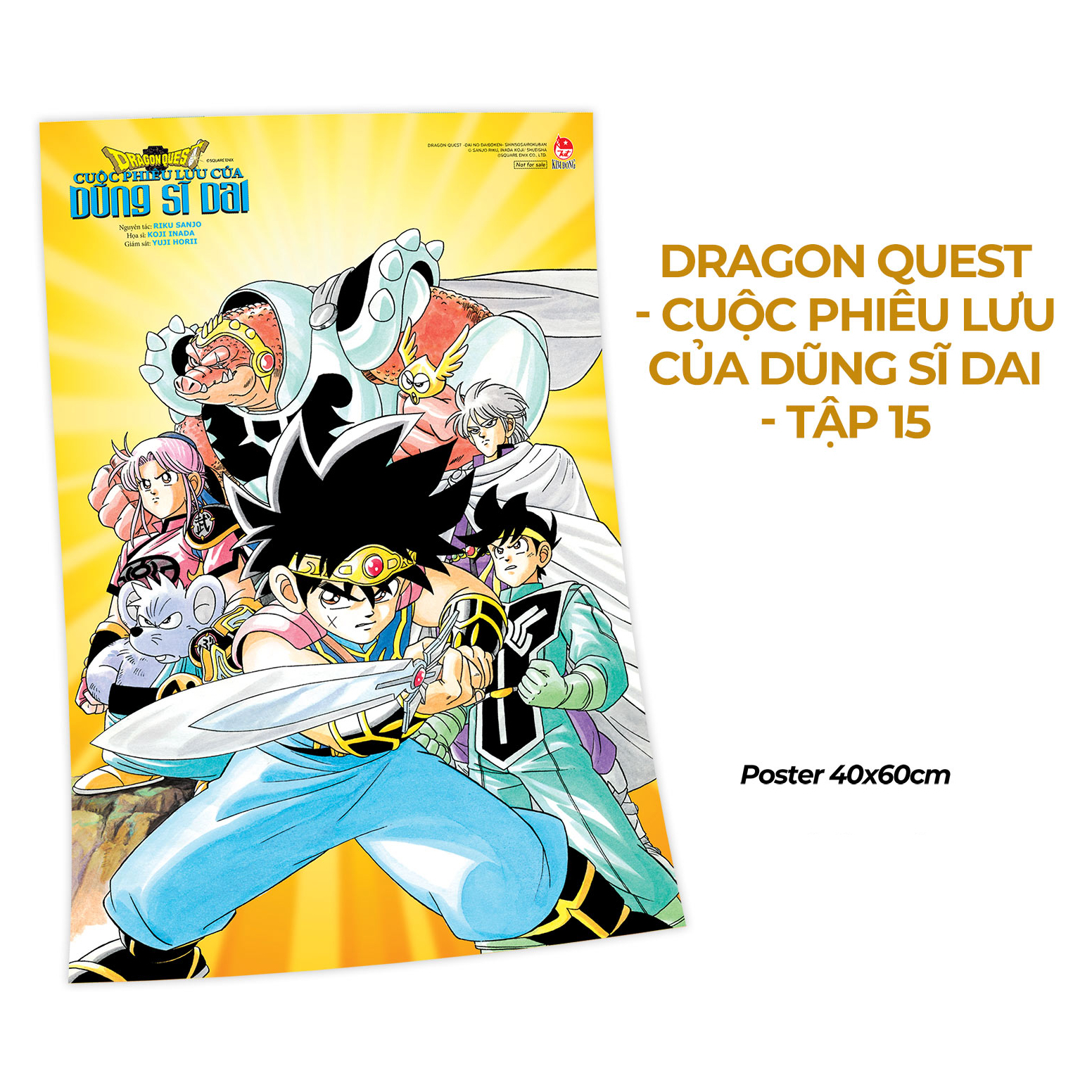 Quà Tặng Poster - Dragon Quest - Cuộc Phiêu Lưu Của Dũng Sĩ Dai - Tập 15 - Lục Địa Chết V