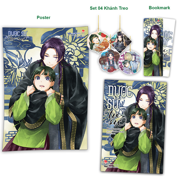 [Light Novel] Dược Sư Tự Sự - Tập 8 - Tặng Kèm Bookmark + Set 4 Khánh Treo + Poster