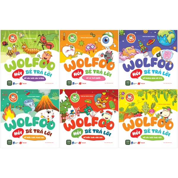 Sách Bộ Sách Wolfoo Khoa Học - Wolfoo Hỏi Bé Trả Lời (Bộ 6 Cuốn) - Quỳnh Hương