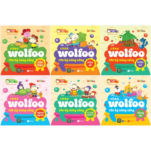 Sách Bộ Sách Cùng Wolfoo Rèn Kỹ Năng Sống (Bộ 6 Cuốn) - Quỳnh Hương
