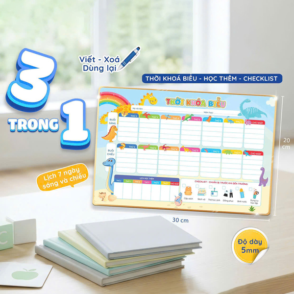 Tranh Lịch Thời Khóa Biểu - Mẫu 5
