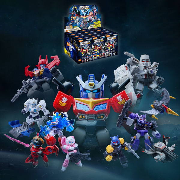Bộ Full Set Đồ Chơi Blindbox Lắp Ráp Mô Hình Transformers - Defender Version DV08 - Battle Stars - Blokees ET66 (12 Hộp)