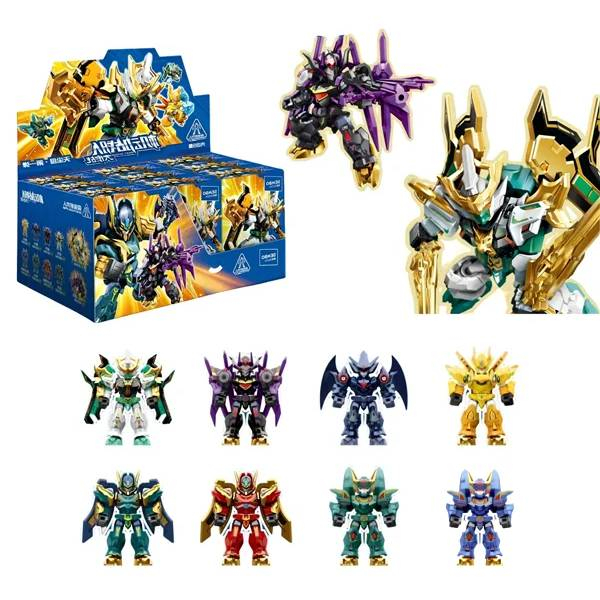 Bộ Full Set Blindbox Đồ Chơi Lắp Ráp Model Kit Iron Saga F6 - Version 1 - YK16 - Sembo 900040 (9 Hộp)