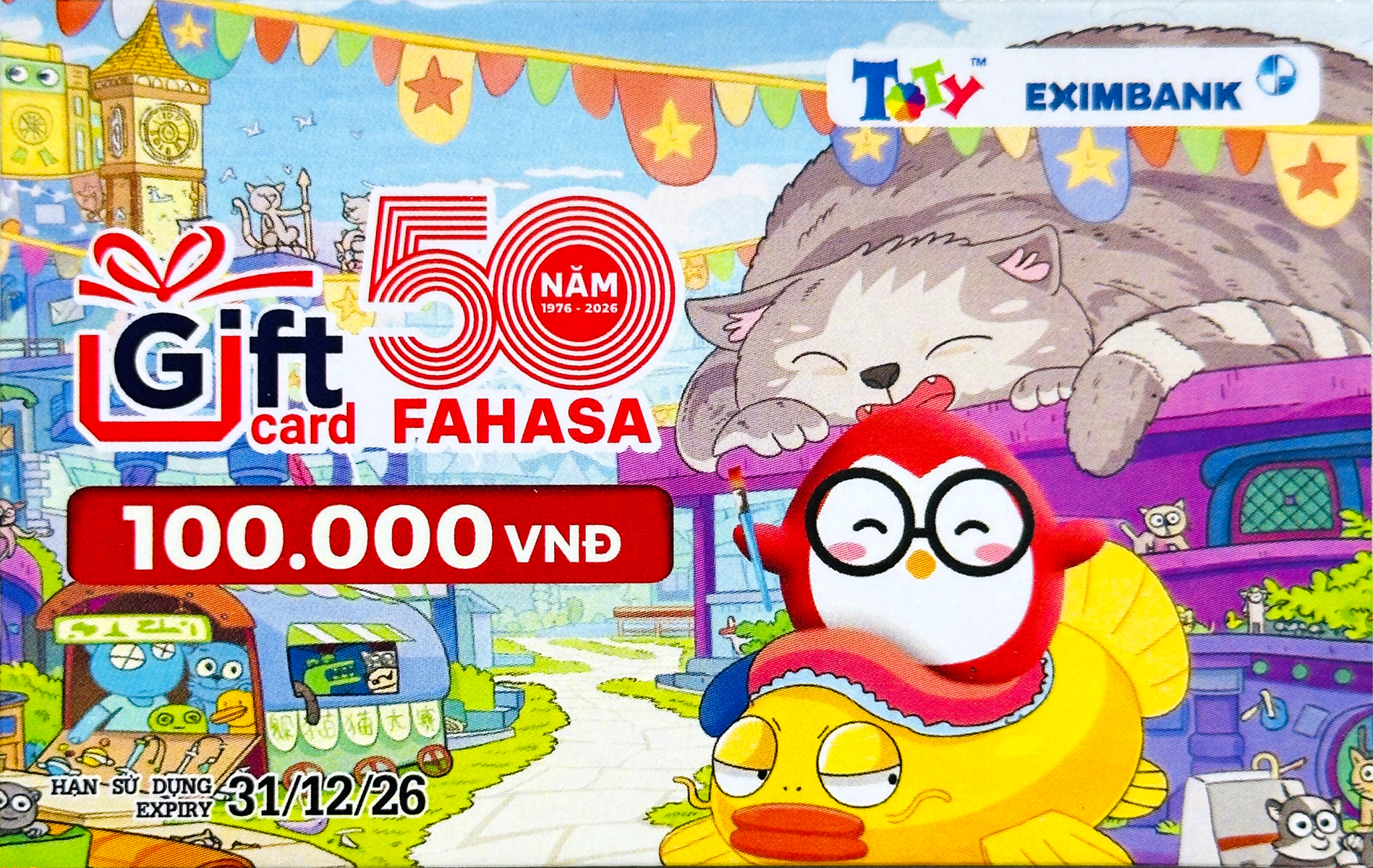 Phiếu Quà Tặng - Gift Card Mệnh Giá 100K - Funny Penguin Ver.2