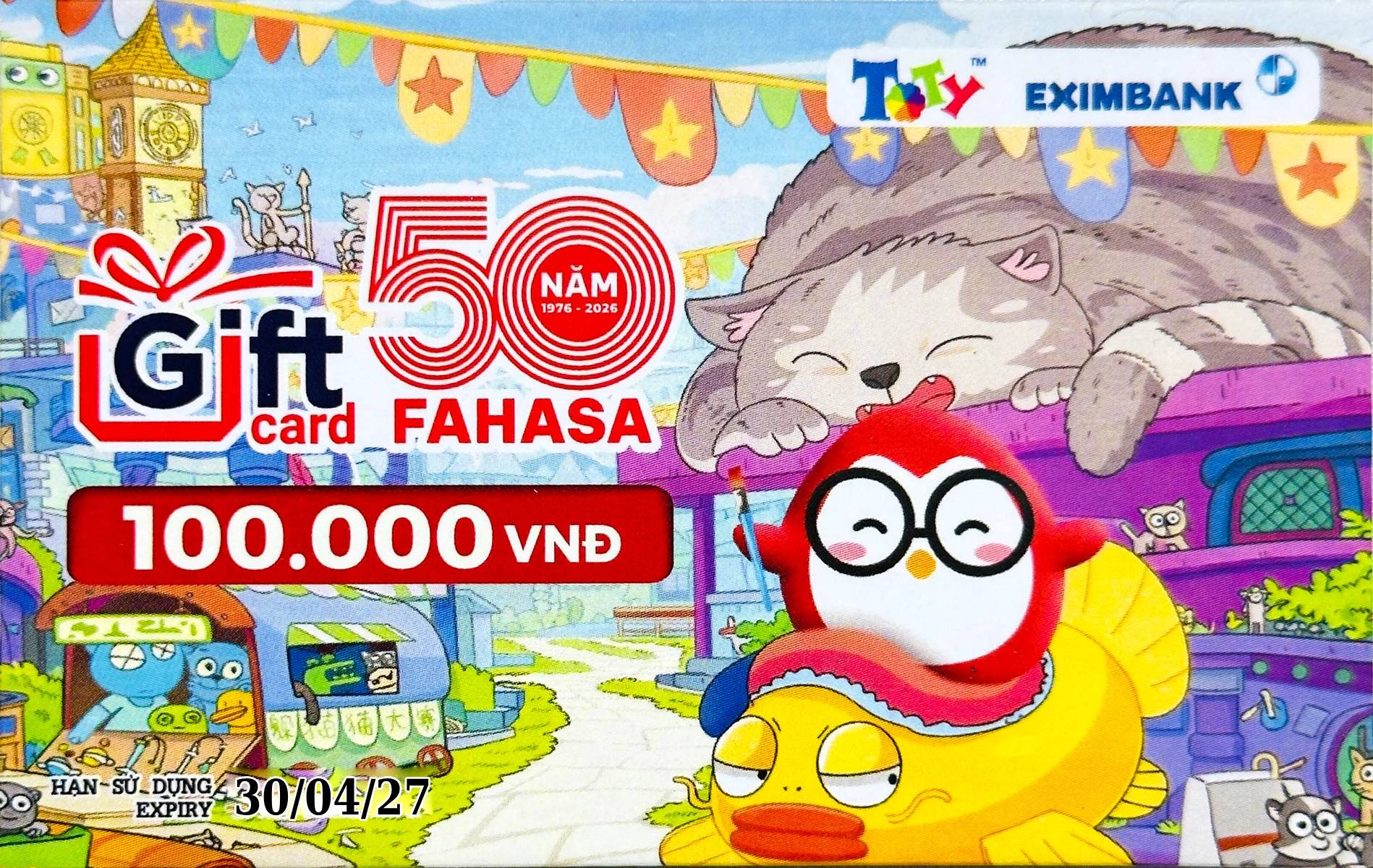 Phiếu Quà Tặng - Gift Card Mệnh Giá 100K - Funny Penguin Ver.2