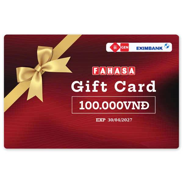 Phiếu Quà Tặng - Gift Card Mệnh Giá 100K - Fahasa