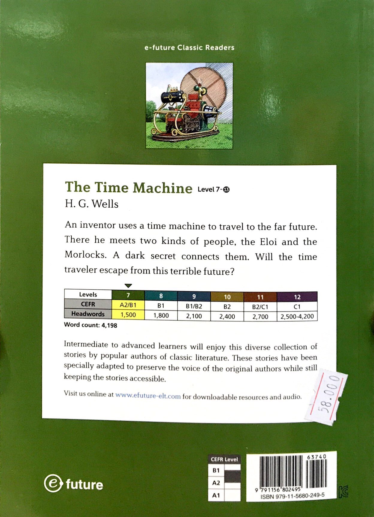 E-future Classic Readers - Level 7-13 - The Time Machine - FAHASA.COM