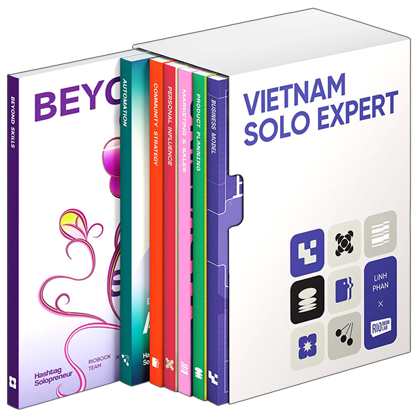 Boxset Vietnam Solo Expert - 7 Công Cụ Giúp Bạn Làm Chủ Sự Nghiệp Kinh Doanh Chuyên Môn Độc Lập (Hộp 7 Cuốn)