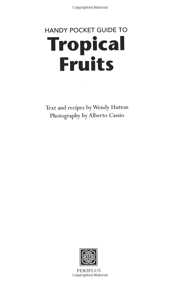 Handy Pocket Guide to Tropical Fruits - FAHASA.COM