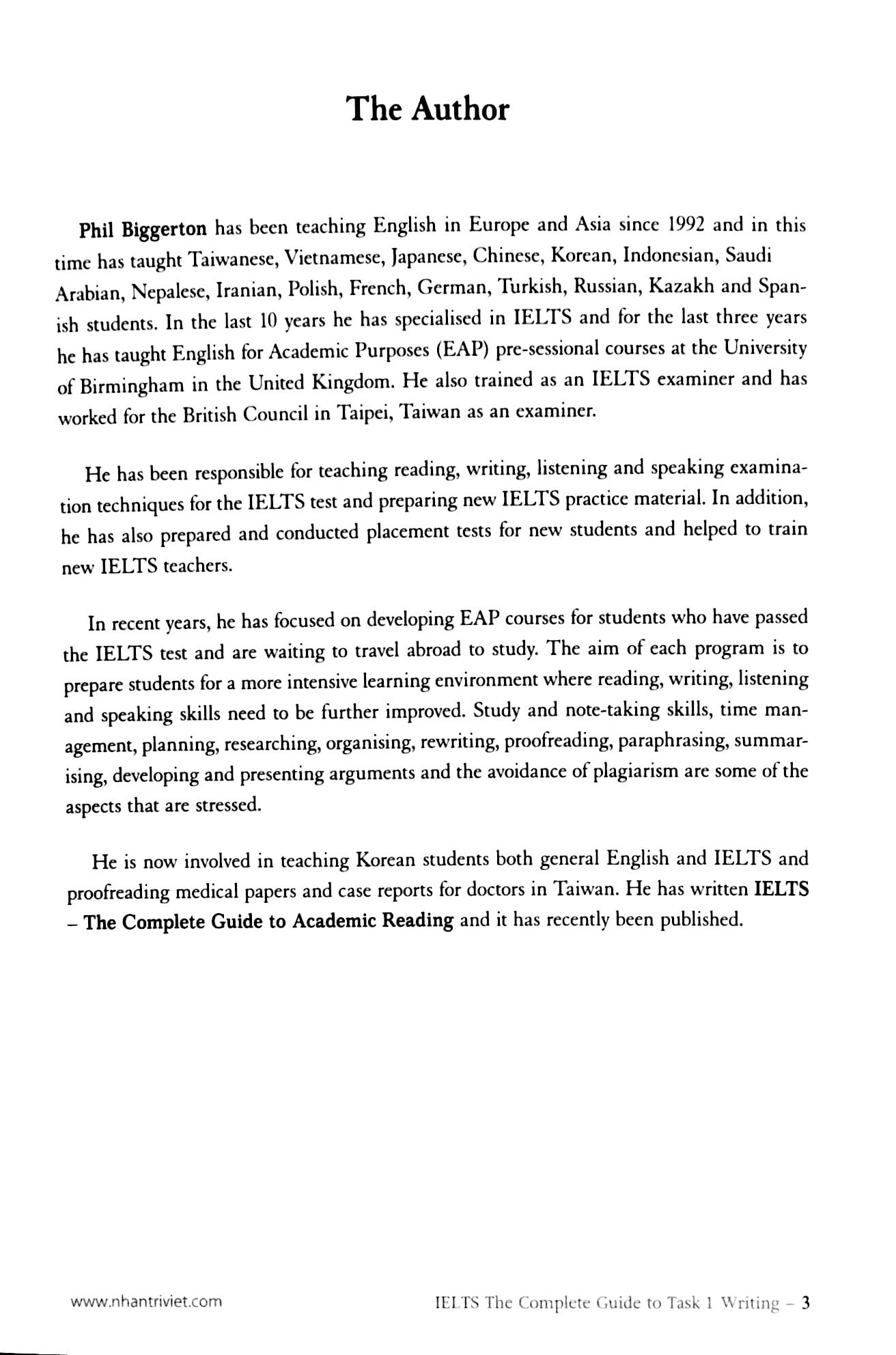 Sách IELTS The Complete Guide To Task 1 Writng - FAHASA.COM
