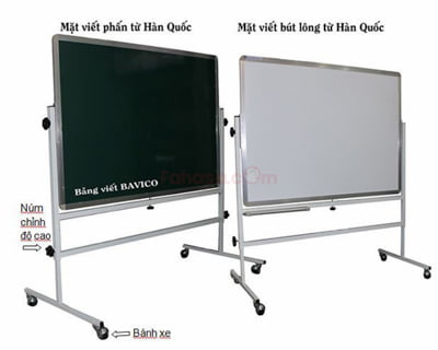 Bảng Di Động 2 Mặt Phấn Và Bút Lông Từ Hq Th: 1,2Mx0,8M