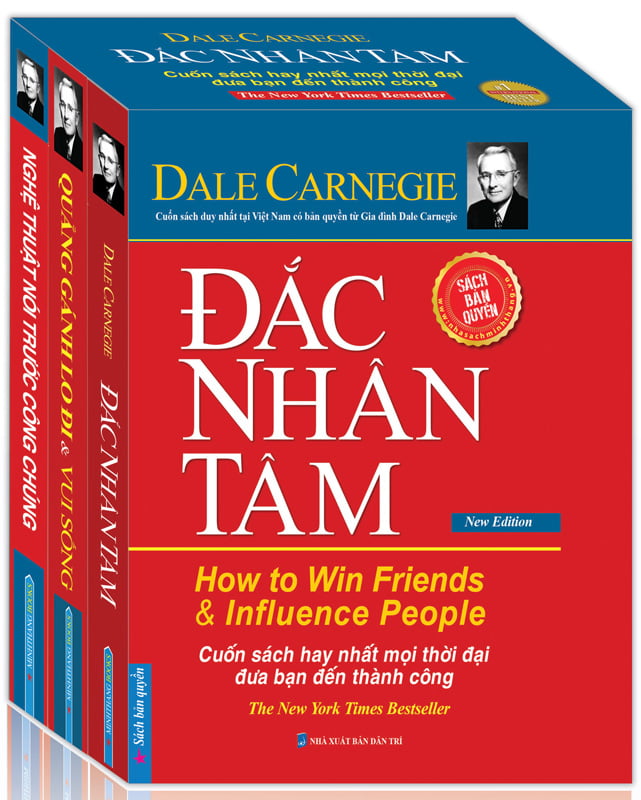 Combo Hộp Sách 3 Cuốn (Đắc Nhân Tâm + Quẳng Gánh Lo Đi & Vui Sống+ Nghệ Thuật Nói Trước Công Chúng)