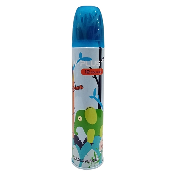 Hộp 12 Bút Chì Màu Gỗ Forest - Y PLUS+ PC1704-FR - Hộp Xanh Dương