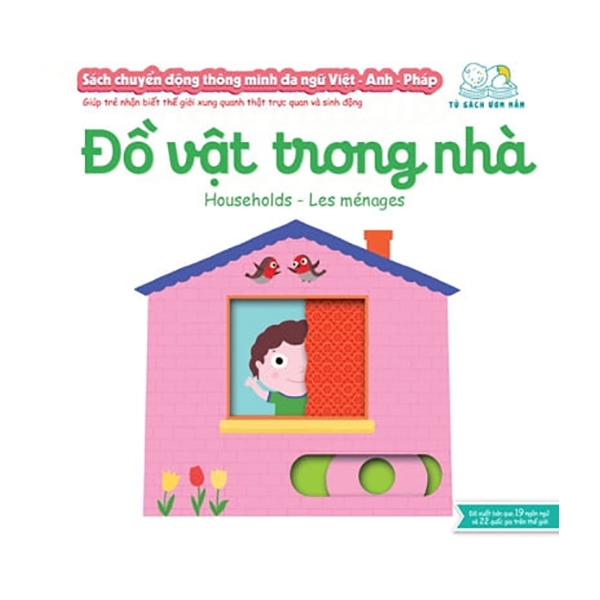 Sách Sách Chuyển Động Thông Minh Đa Ngữ Việt - Anh - Pháp