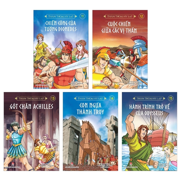 Sách Combo Thần Thoại Hy Lạp Tập: Tập 11 Đến Tập 15 (Bộ 5 Tập) - Lee Lee