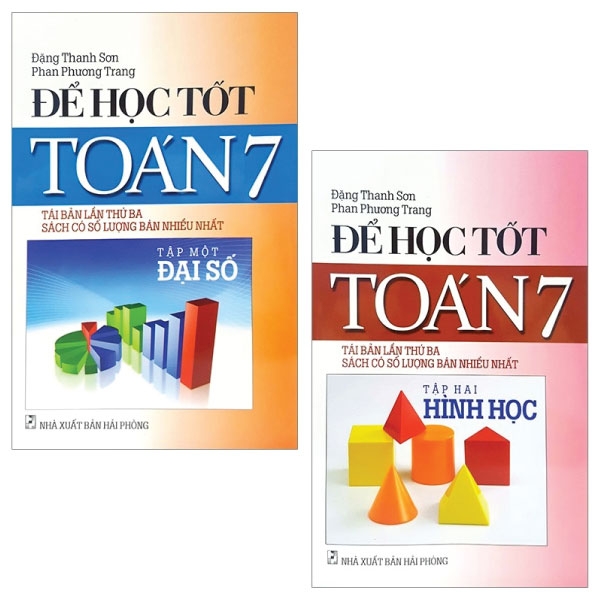 Combo Để Học Tốt Toán 7: Tập 1 (Đại Số) + Tập 2 (Hình Học) (Bộ 2 Tập)