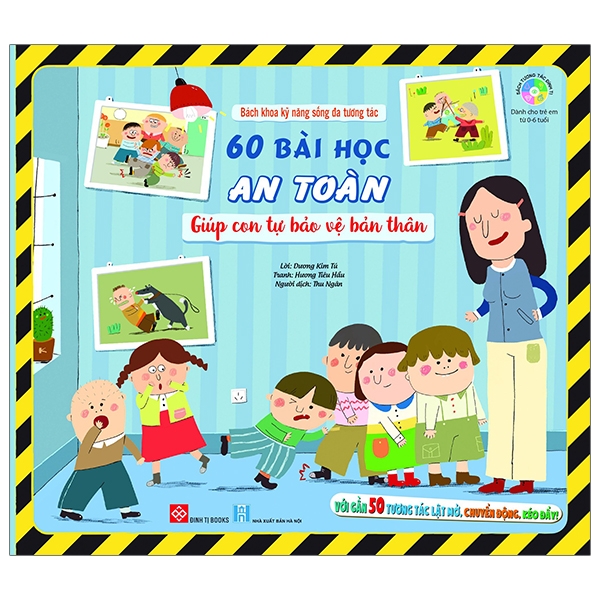 Sách Bách Khoa Kỹ Năng Sống Đa Tương Tác - 60 Bài Học An Toàn Giúp Con - Hà Hương
