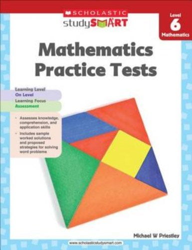 Scholastic Study Smart Mathematics Practice Tests Level 6 - FAHASA.COM