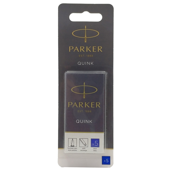 [Phiên chợ sách cũ] Hộp 5 Ống Mực Parker 1950403 - Mực Xanh